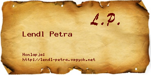 Lendl Petra névjegykártya